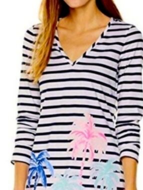 Lilly Pulitzer Beacon Dress Desert Palm Stripe
